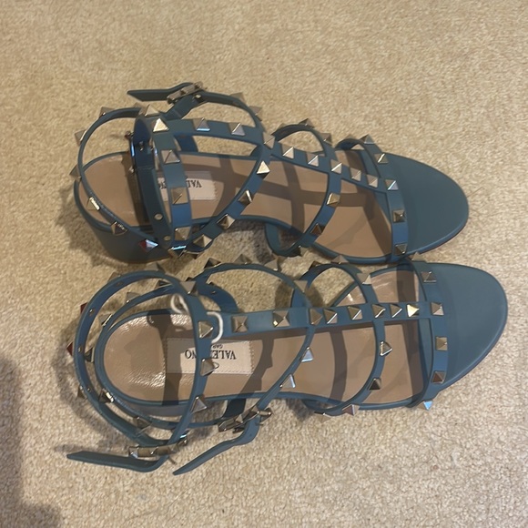 NEW WITH TAGS Valentino Rockstud Caged Leather 60 mm City Sandal SIZE 10